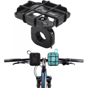 Support de V&eacute;lo pour JBL GO 4/3/2, Support de Haut-Parleur Portable en M&eacute;tal, Sangle R&eacute;glable avec Sac en Filet, Compatible JBL Go (Montage