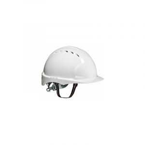casque électricien - evo 2 - blanc - avec jugulaire 2 points - bizline 731684