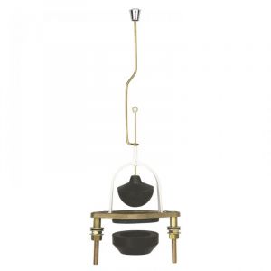 Watts &ndash; M&eacute;canisme de chasse d'eau sans trop plein &ndash; Laiton brut &ndash; R&eacute;f&eacute;rence 24S5010 &ndash; Pour r&eacute;servoirs Jacob Delafon AM - Delafon-188900