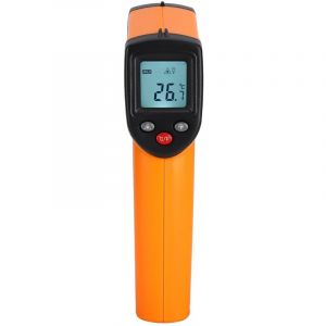 Thermom&egrave;tre infrarouge, - 50 ℃ 400 ℃ (- 58 ℉ 986 ℃) pistolet de thermom&egrave;tre infrarouge laser num&eacute;rique avec &eacute;cran LCD pistolet de temp&eacute;rature sans