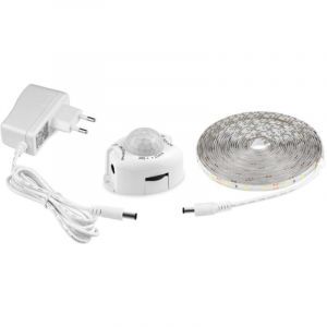 Ruban Led Avec D&eacute;tecteur De Mouvements, Bande Led Flexible Autocollante,&Eacute;tanche IP65 Avec Alimentation 12V Barre Lumineuse Pour Chambres, Salons,