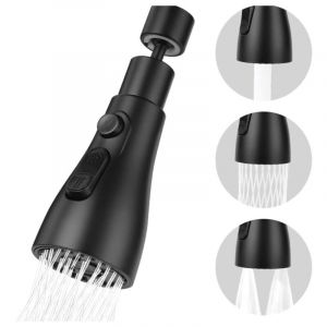 Douchette Evier Cuisine Robinet 360 Degres, 3 Modes Embout Robinet Cuisine, Mitigeur Evier Cuisine Tete de Robinet Rotative, Adaptateur Robinet