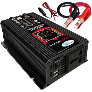 Applicable Onduleur 12 V 220 V 6000W Convertisseur de Transformateur avec 2 ports USB 2,1 A pour Voiture Camion