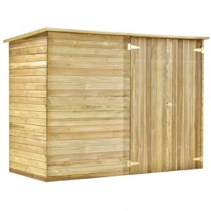 Abri &agrave; v&eacute;lo de jardin 232x110x170 Bois de pin impr&eacute;gn&eacute;