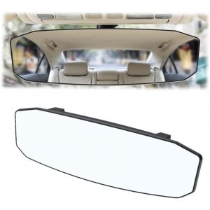 Retroviseur Interieur Voiture, Intérieur de Voiture Rétroviseur Remplacement Panoramique, Grand Angle Rétroviseur Miroir Auto Intérieur Voiture