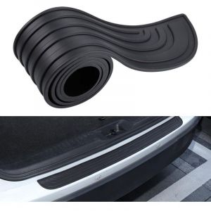 Protection Pare Choc Voiture,90cm x 7cm Protection de Seuil de Chargement en Caoutchouc, Protecteur Pare-Chocs Arri&egrave;re Autocollante,Compatible avec