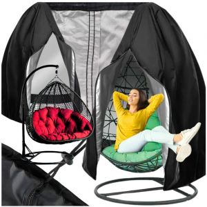 B&acirc;che zipp&eacute;e pour fauteuil suspendu, cocon, balancelle de jardin, panier