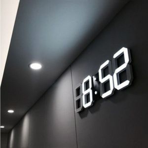 LED Horloge Murale R&eacute;veil LED Num&eacute;rique Horloge Murale Reloj De Pared Horloge Alarme Alarmes Num&eacute;rique Horloge De Table Horloge Murale Num&eacute;rique
