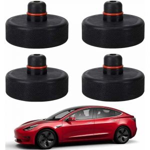 Ahlsen - Jack Pad Bloc, Tesla Model 3 Bloc en Caoutchouc, Cric Tampon Hydraulique Crics de Levage Protéger Le Bas de Caisse Lors du Levage de la