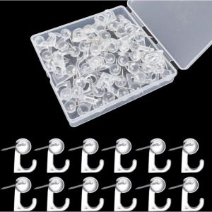 APEX &Eacute;pingles Et Punaises 50 Pi&egrave;ce Crochets &Agrave; Punaise,Crochet Muraux En Plastique,Punaise Crochets &Agrave; &Eacute;pingles,Pour Tableau En Li&egrave;ge Carte