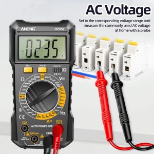 Jeffergarden ANENG SZ304 Multim&egrave;tre num&eacute;rique multifonction 1999 points True RMS Testeur portable de haute pr&eacute;cision Mesure la tension, la r&eacute;sistance