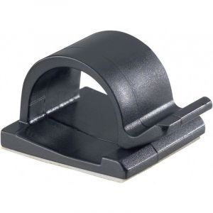 Pb Fastener - 5439-SW Clip de câble autocollant 5439-SW Plage de ø du faisceau 15 mm (max) noir 1 pc(s) S12480