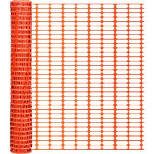 Tolletour - Barrière de signalisation 1x50m Grillage de délimitation pour balisage plastique Clôture de jardin - Orange