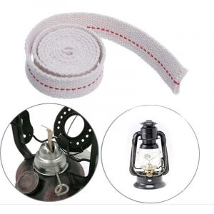 Tuserxln - Mèche Lampe à HuileLongueur 5m-Mèche Lampe à Pétrole Largeur 10mmMèche Lampe ✮100% Coton✮ Pour Lampe à Petrole/Lanterne à Huile- Lampe