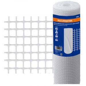 Rouleau de grillage de protection en plastique blanc 1 m x 25 m - 1 m x 25 m x 20 mm