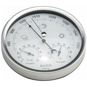 Station m&eacute;t&eacute;o barom&egrave;tre &agrave; cadran analogique avec thermom&egrave;tre hygrom&egrave;tre mesures de pression atmosph&eacute;rique simplicit&eacute; et facile &agrave; lire--
