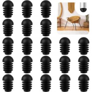 Protection 50 Pcs Pied de Chaise, Embout Pied de Chaise 19mm, Couvre-Jambes de Chaise, Bouchon Pied de Chaise Embout Entrant Rond pour Chaise pour