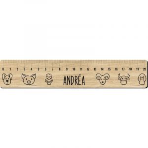 Decoho - Règle graduée 20 cm personnalisée pour écolier · Prénom | Têtes d'animaux http://www. .com/img/co/108228.jpg - 21 x 4 cm - http://www.