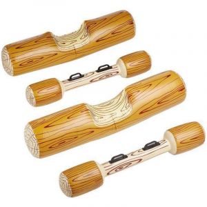 2Pcs Ensemble Gonflable Flottant Rangée Journaux De Bataille Jouets D'eau,Intéressant Lit Flottant Piscine Transat Flotteurs Géants Ride Bateau Radeau