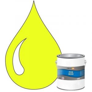 Peinture - POK - Glyc&eacute;rophtalique - Jaune soufre - Satin&eacute; - 1L