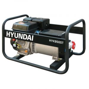 Hyundai - groupe électrogène HYK8500T essence monophasé 6,5 kVA et triphasé 9,5 kVA