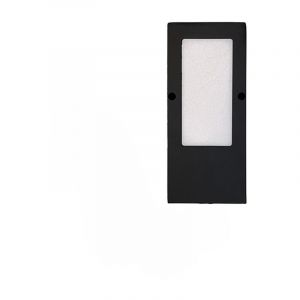 Herrajes Alk - Spot led rectangulaire 12v sans interrupteur (compl&eacute;ment pour kit) - Temp&eacute;rature de couleur : 2700 k - D&eacute;cor : Noir mat - Flux