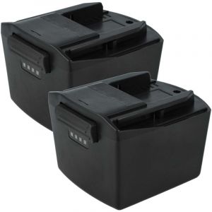 2x Batterie compatible avec Hilti sf 14-A, sfh 14-A, rc 4/36-DAB, SFC14-A, SFH140A, sid 14-A outil &eacute;lectrique (6000 mAh, Li-ion, 14,4 v) - Extensilo