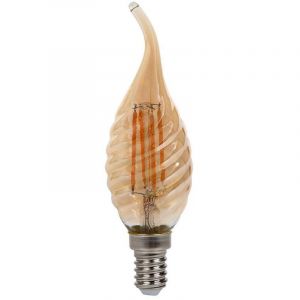 VT-1947 Ampoule soufflante led Verre torsadé Ambre 4W E14 filament 2200K - 217116 - Ambre - V-tac