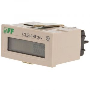 Compteur horaire à panneau, non réinitialisable 24 V CC CLG-14T-24V