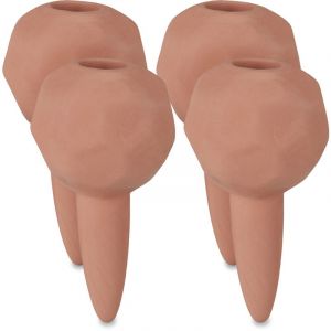 8 boules d'arrosage en terre cuite, &Oslash; 6 cm, c&eacute;ramique, arrosage dos&eacute; pour plantes en pot