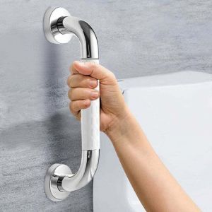Barre d'appui de Douche( 50 cm Blanc), Barre d'Appui Antid&eacute;rapant Poign&eacute;e, Barre d'Appui en Acier Inox Murale, Poign&eacute;e Baignoire de S&eacute;curit&eacute; de Douche