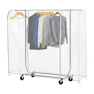 Aiducho - Housse De Protection Pour Portant à Vêtements, Housse De Portant à Vêtements Transparente Anti-Poussière Avec Zip 180×50×150 Cm Pour