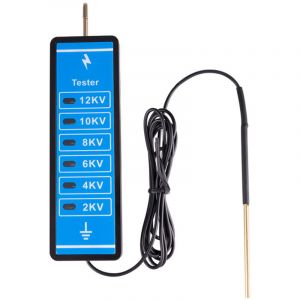 Testeur de tension, testeur de tension sans contact 12KV 2000-12000V, testeur de cl&ocirc;ture &eacute;lectrique &agrave; pince de poche, testeur de tension de cl&ocirc;ture