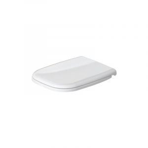 Duravit - Abattant de wc avec couvercle blanc brillant &agrave; fermeture normale D-Code