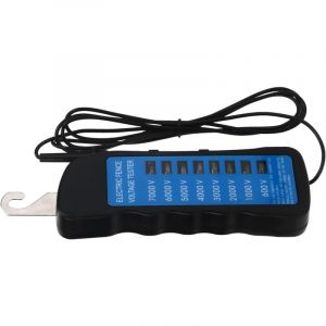 Testeur de Clôture Electrique Portable, Testeur de Tension de Clôture Electrique 8 Neno, Abs 600-7000v Imperméable à l'eau Détecteur de Défauts, pour