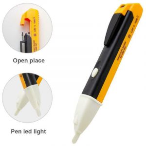 SJLERST Testeur de Tension AC 90-1000V Cat III 3 Détecteur Voltage sans Contact Électrique Pen avec LEDd’Avertissement LED, Testeur et détecteur de