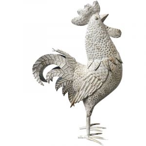Signes Grimalt - Figurine de coq décorative en métal pour la décoration de la maison et du jardin
