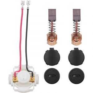Shining House - Balai de Charbon CB430 + Porte Balai Charbon + Casquettes pour Charbon Meuleuse Makita DGA452 BGA452 BGA450 BGA402 GA400 GA400D
