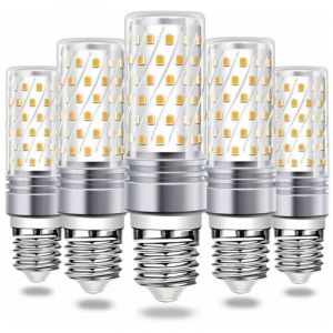 Ampoule LED E27, ampoule LED &eacute;pis de ma&iuml;s 16 W, blanc chaud 6 000 K, 900 lm, brillante, AC 230 V, suspension E27, angle de faisceau LED 360&deg;, lot de 5