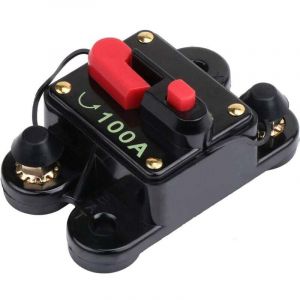 Porte-fusible manuel Ulisem 100 a pour moteur de p&ecirc;che &agrave; la tra&icirc;ne, voiture, bateau, v&eacute;lo, st&eacute;r&eacute;o, audio, inverseur de fusible en ligne, 12 V-24 v cc