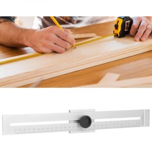 Trusquin de Tra&ccedil;age, 300mm Plage de Mesure Jauge de Marquage en Acier Inoxydable, Jauge de Trait de Pr&eacute;cision