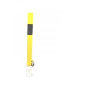 Poteau amovible 100P-YB JAUNE/NOIR (clefs distinctes) haute résistance