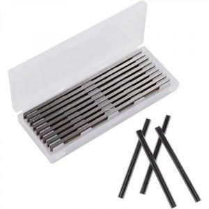 10 Pi&egrave;ces Ensemble de Rabot Electrique Lame, 82mm Raboteuse, pour Rabot Bosch HSS Lame, 82x5.5x1.2mm, pour Rabots Makita, Black & Decker, Bosch,