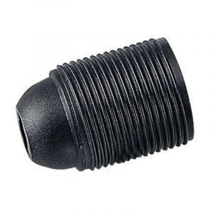 Support de lampe filet&eacute; Master douille E27 thermoplastique Noir 00512