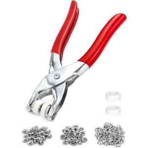 100 Ensembles de Boutons Pression en M&eacute;tal, Attaches Pression &agrave; &OElig;illets avec Pinces, Boutons Pression M&eacute;talliques Sans Couture, Outils de Bricolage