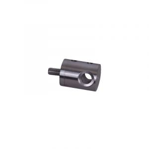 Deco Fer Forge - qualite francaise] - Connecteur en applique intermediaire pour câble Ø4mm et Ø6mm Fixation sur tube carré - à visser - Inox 316