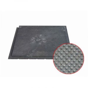 Bricoflor - Dalle plastique noire &eacute;paisseur 23 mm Dalle &agrave; queues d'aronde pour usage intensif Dalle 120x80 cm id&eacute;al pour terrasse - Black