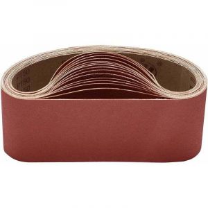 Bande Abrasive, 15 Bandes Abrasives 100 x 610 mm Assortiment de 3 pi&egrave;ces par granulation 80/120/150/240/400 pour Ponceuse Bande Lime &Eacute;lectrique