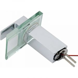 Led robinet en verre cascade lavabo mitigeur éclairage salle de bain (Bleu, Vert Et Rouge)