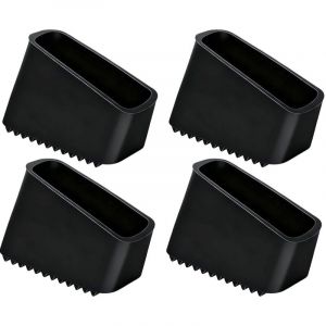 4Pcs Couvre-Pieds d'Echelle en Caoutchouc, Plateau Antid&eacute;rapant pour Escabeau, Couvercle de Rail en Caoutchouc pour &Eacute;chelle T&eacute;lescopiques et